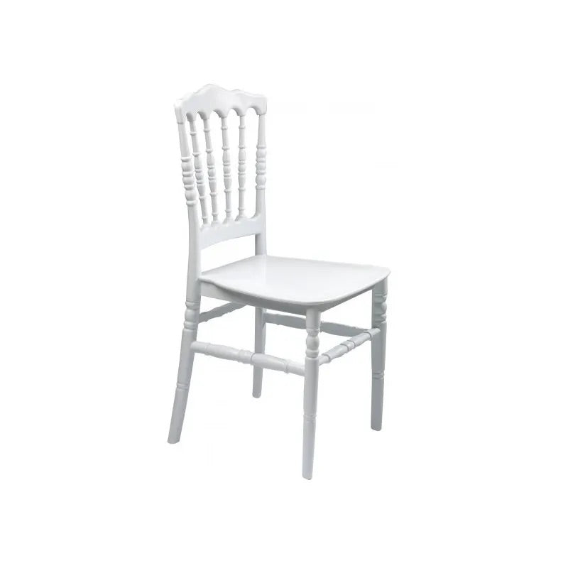 Chaises napoléons blanches avec galette - Location