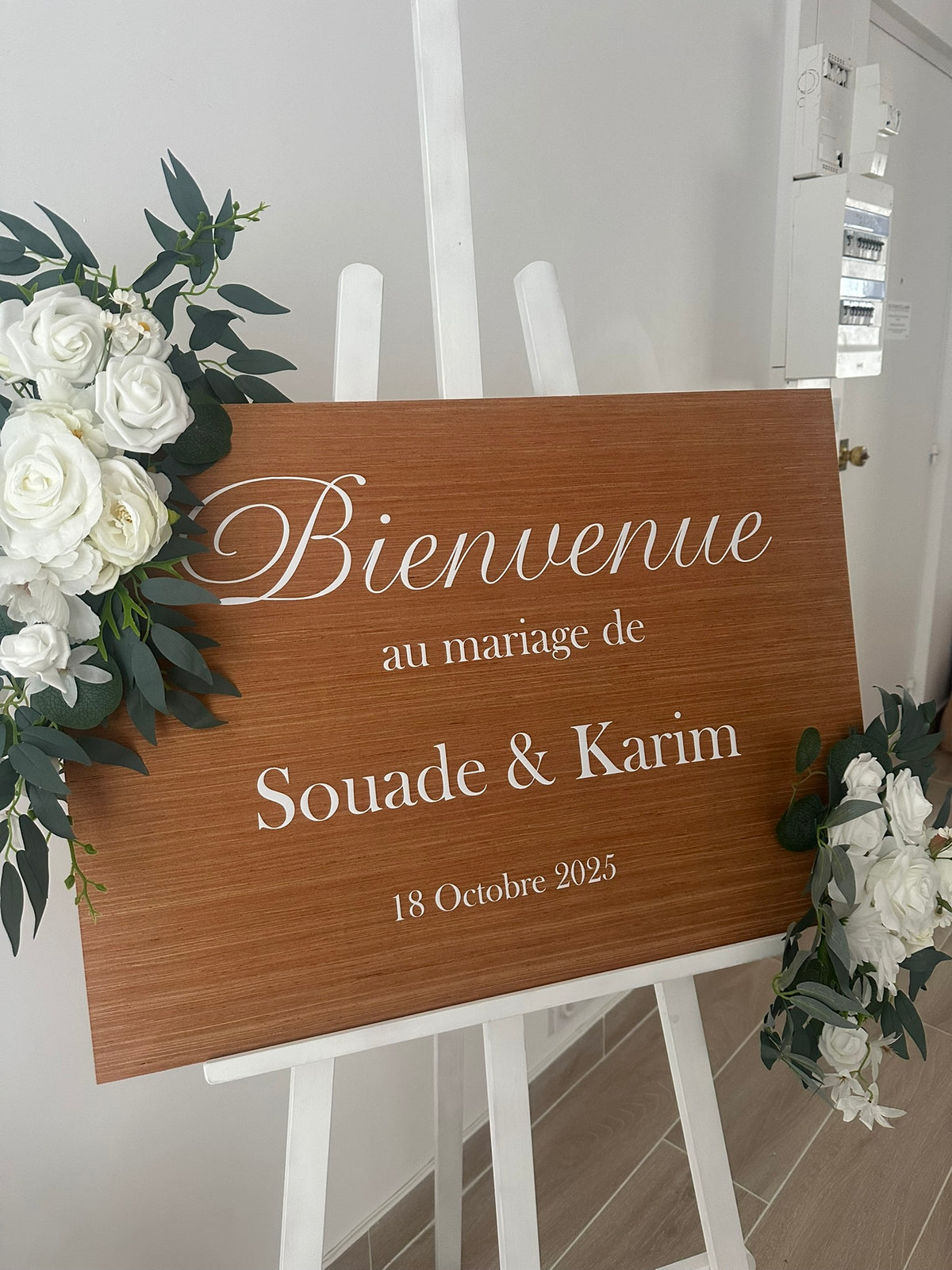 Panneau de bienvenue personnalisé