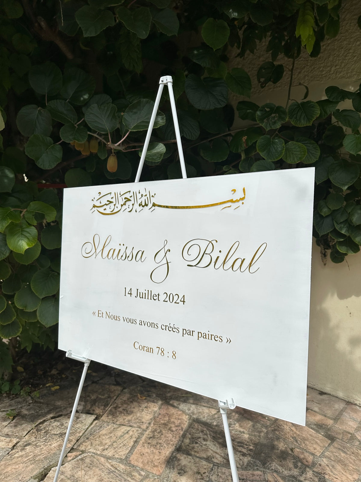 Panneau de bienvenue personnalisé